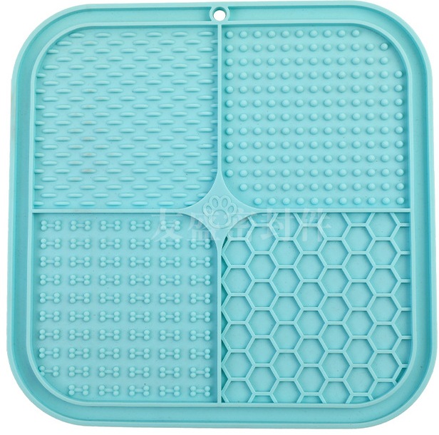 Almohadilla para lamer para mascotas transfronteriza Yiqing, juego de comida para perros y gatos, vajilla multifuncional para mascotas, ventosa, almohadilla para comida lenta para perros, almohadilla para comida lenta