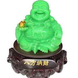 大八方纳财佛 夜光 树脂工艺礼品厂家批发家居风水摆件 促销品