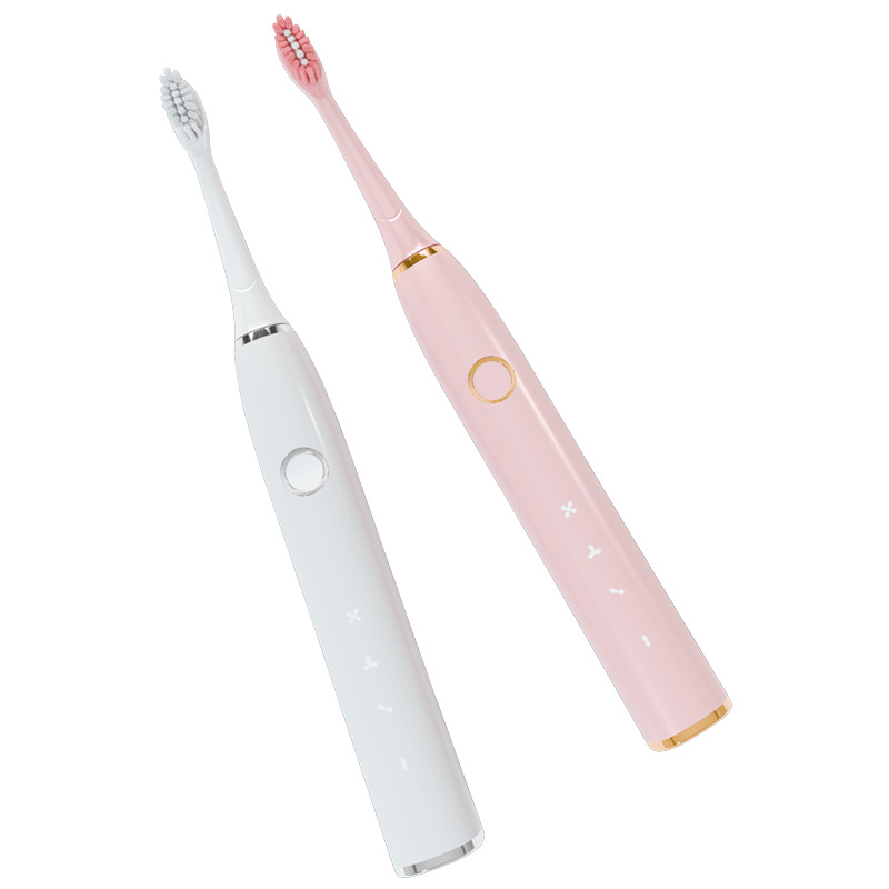 2021新款跨境电动牙刷 情侣成人牙刷usb充电3档防水电动牙刷现货