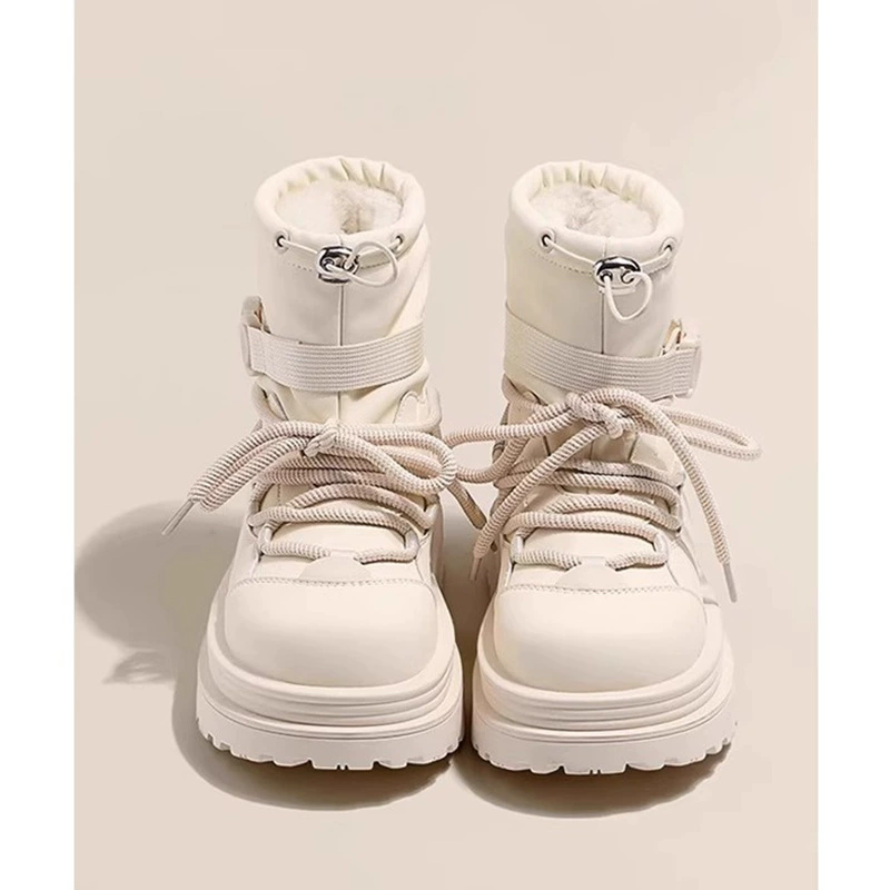 Martens, warm non-slip shoes platform, low boots