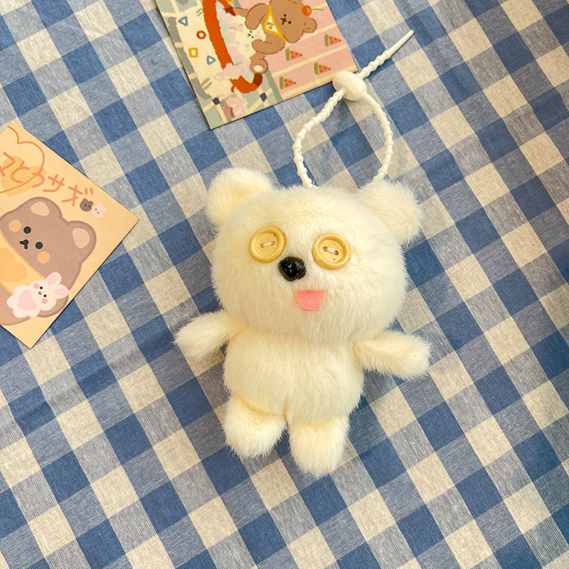 버튼 베어 화이트