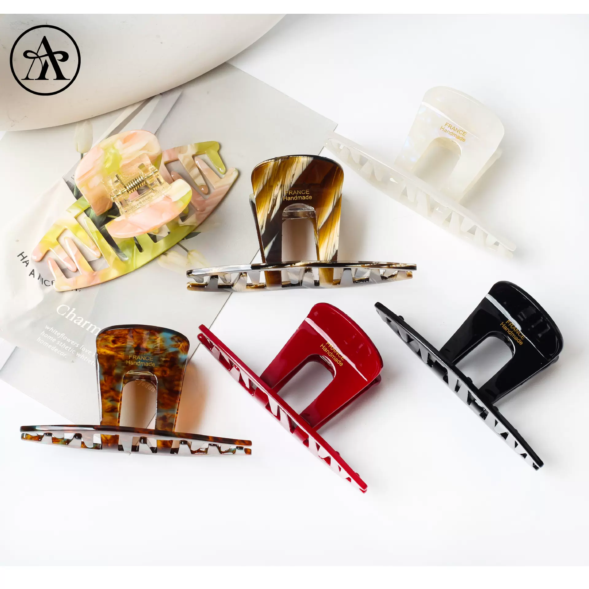 法式气质醋酸抓夹女款高级感发夹头发夹子头饰发卡鲨鱼夹发抓发饰