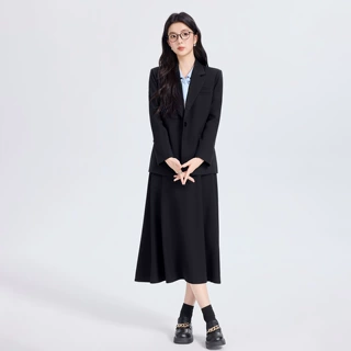 正装女西装裙大学生职业套装小个子女生面试学院穿搭女士西服外套