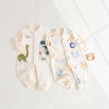 婴儿连体衣睡衣新生儿衣服男女宝宝春秋纯棉可爱爬服安阳婴童装
