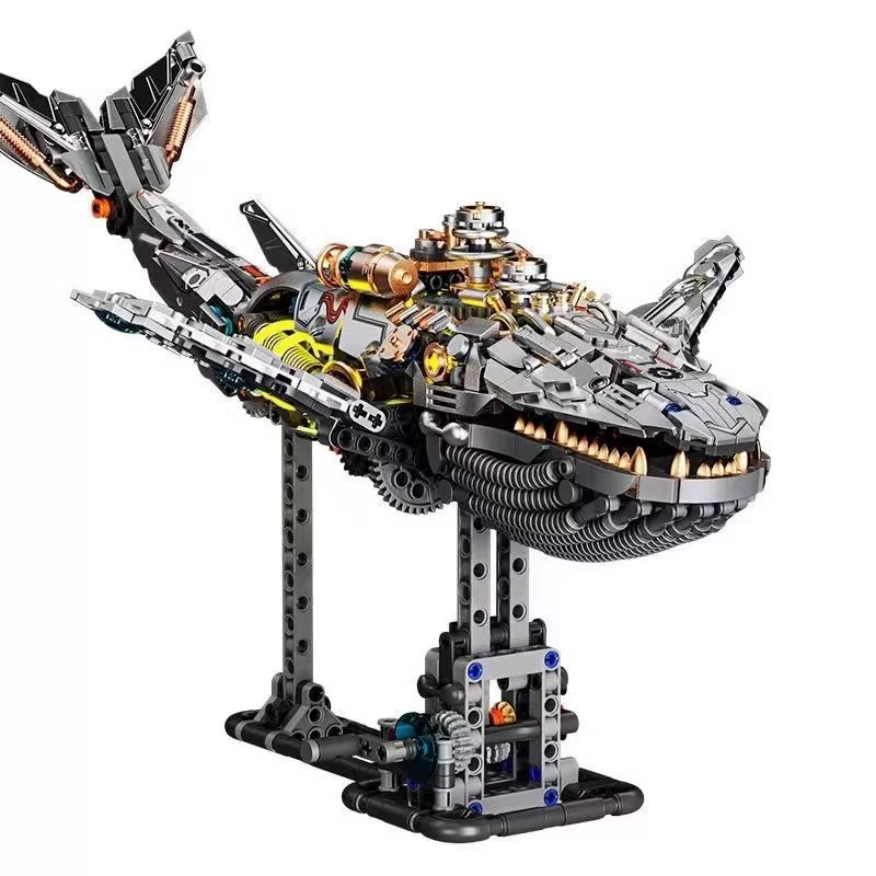 レゴ機械動物ビルディングブロッククジラサメティラノサウルスレックスモデル教育組み立てビルディングブロック男の子のおもちゃと互換性があります。|undefined