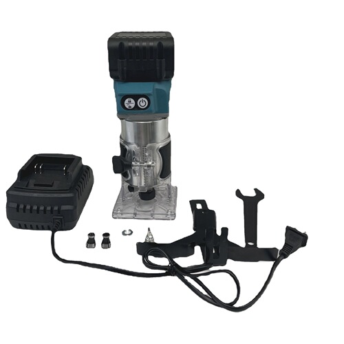 Brushless lithium battery trimming machine charging plate slotting machine hole digging engraving machine woodworking board hole opening tool wholesale