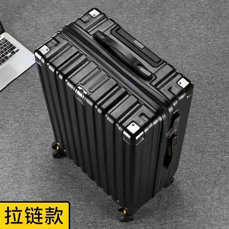 Suitcase universal, hardshell 20–28 in, wheels, explosion‑proof zipper and USB option
