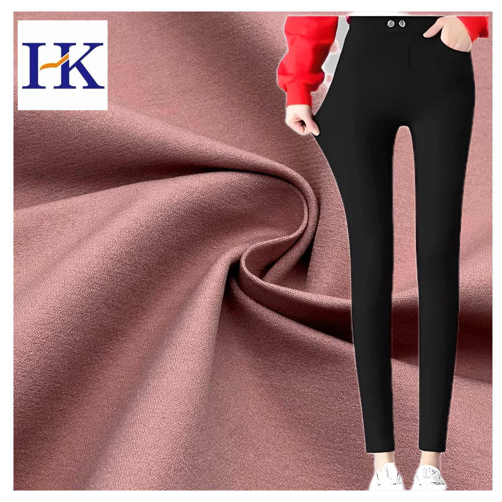 工厂40D+20D*10S变化斜纹经弹罗缎女弹力直弹NR裤子交织防水面料