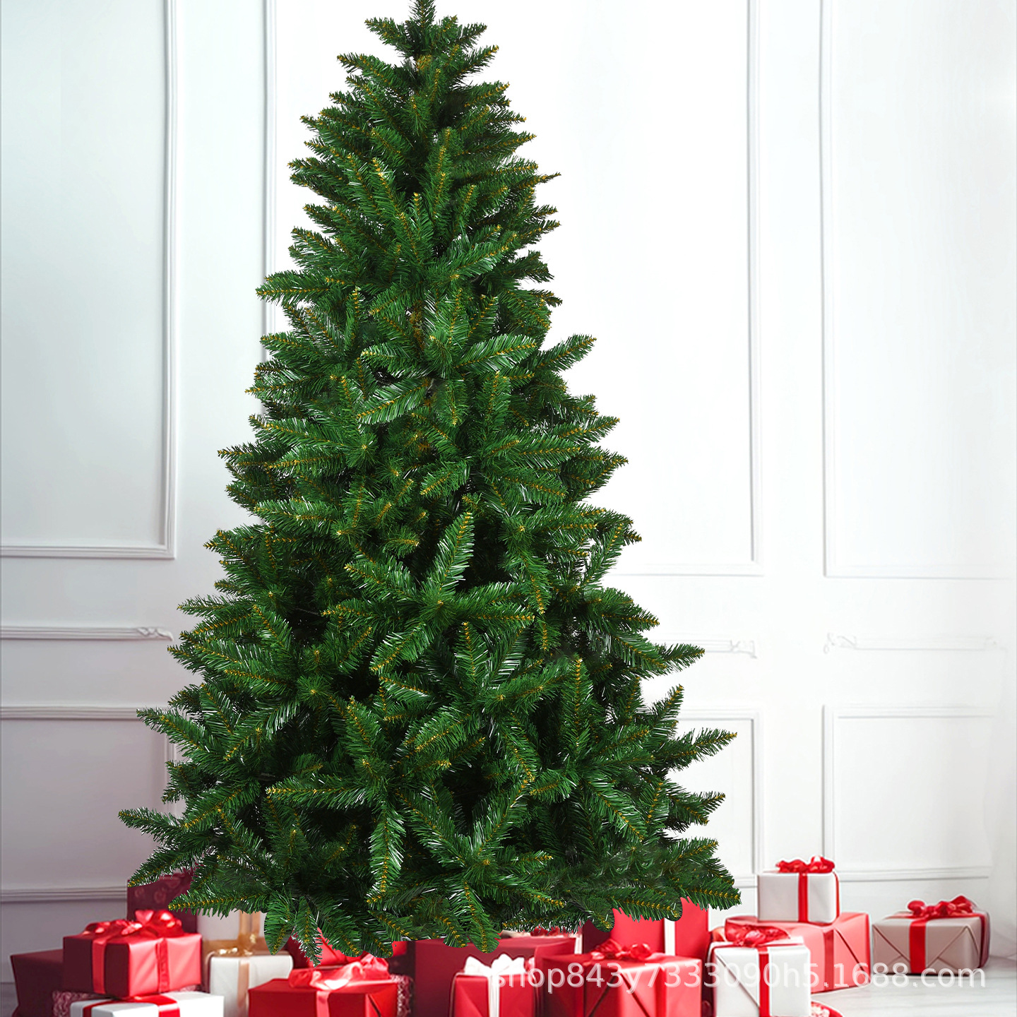 Árbol de Navidad de PVC 1.5 ~ 2.1m árbol verde cifrado árbol de Navidad ambiente del centro comercial decoración escena árbol de aterrizaje