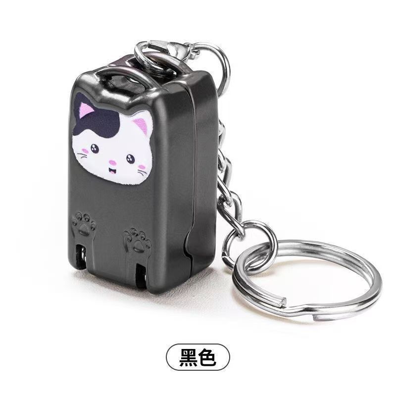 Spot portátil con cortador de uñas portátil de acero inoxidable, cortador de uñas plegable de deformación giratoria