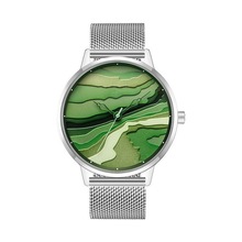 小众品牌特色腕表设计大表盘钢带中性网红不锈钢手表火山岩石英表