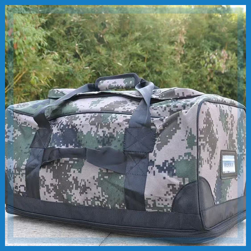 Digital Camouflage Front Carrier Bag, Outdoor Waterproof Front Carrier Bag, Portable Storage Bag, Oxford Cloth, Large Capacity