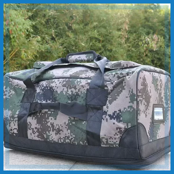 Digital Camouflage Front Carrier Bag, Outdoor Waterproof Front Carrier Bag, Portable Storage Bag, Oxford Cloth, Large Capacity