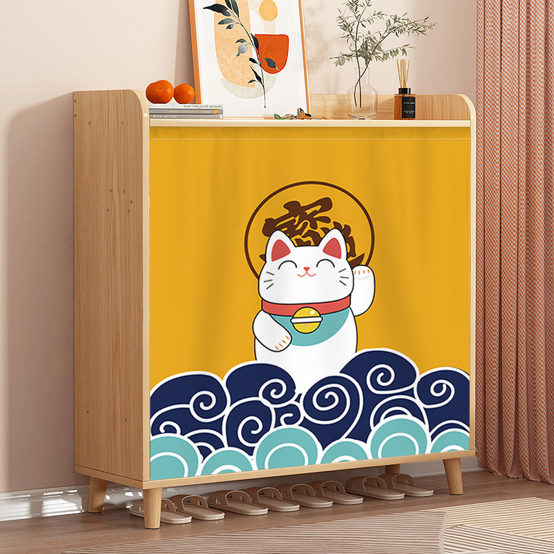 Gabinete cubierta cortina Velcro auto-adhesivo zapato feo cortina feo-libre armario artículos diversos gabinete cortina puerta hogar tela