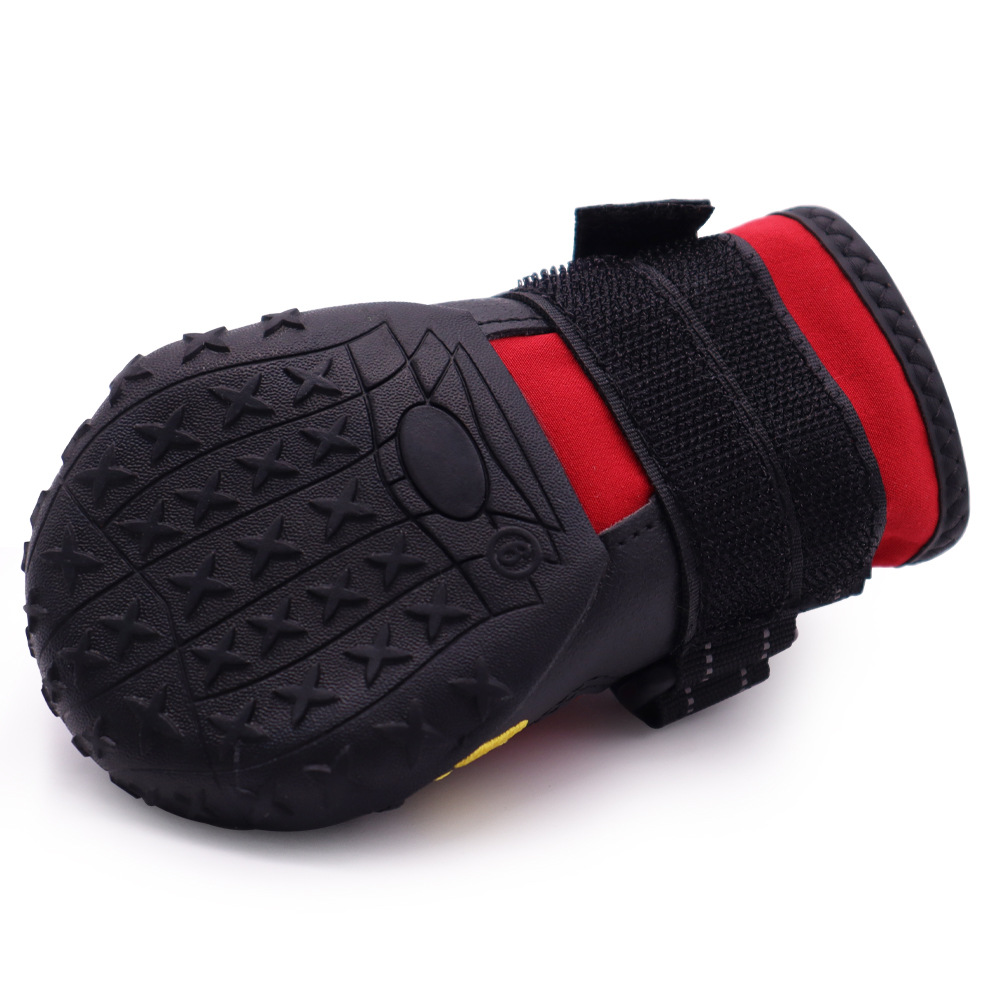 Zapatos para perros otoño e invierno a prueba de frío cálido forrado de lana zapatos para mascotas antideslizantes impermeables engrosados resistentes al desgaste zapatos para perros al por mayor