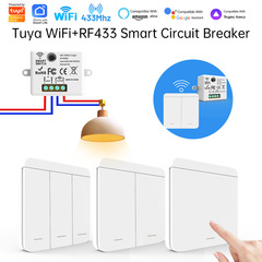 Tuya WiFi + 433 スイッチスマートランダムライトコントロールステッカーリモコンスイッチ携帯電話アプリリモコン