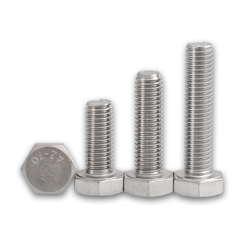 304 stainless steel hexagonal socket head screw DIN933 standard part M4M5M6M8M10 hexagonal bolt