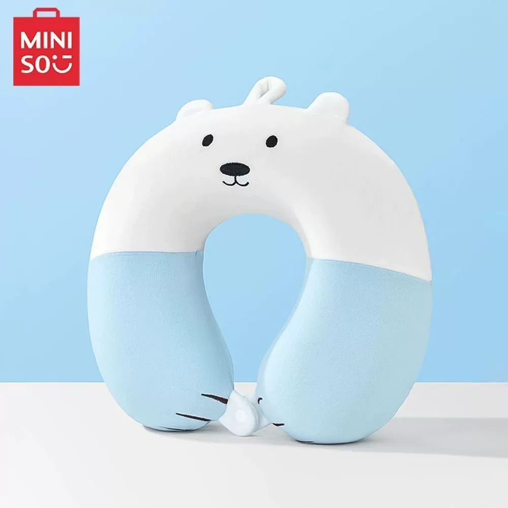 Плавающая подушка U-форма MINISO Capibara подушка-бургер из памяти формы U-подушка Пингвин Белый Медведь Овца Mea дорожная защита шеи