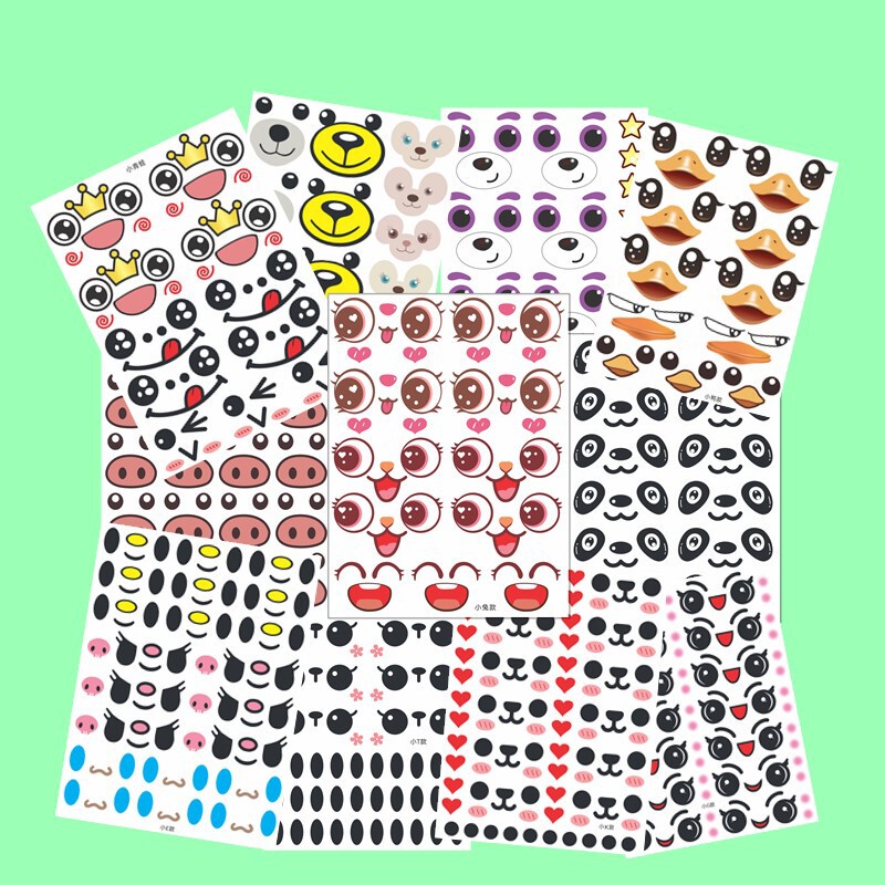 Balloon Ice Cream Sticker Cartoon Character Panda Strawberry Bear Bunny Eyes Girl Princess Character Sticker Balloon Ice Cream Sticker Cartoon Character Panda Strawberry Bear Bunny Eyes Girl Princess Character Sticker