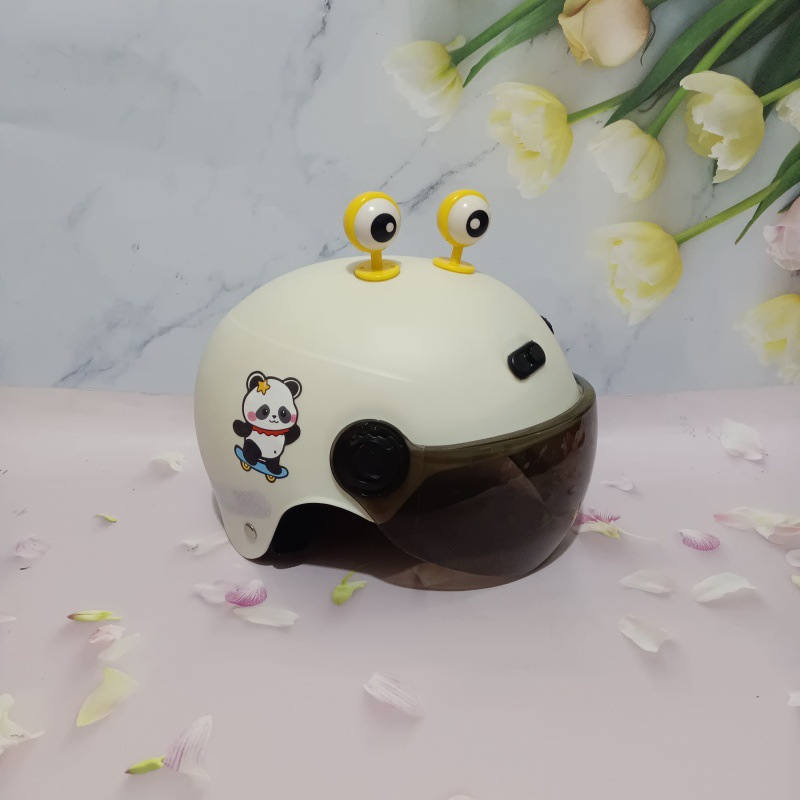 3C certification 1-5 years old electric car motorcycle children's helmet cute cartoon anti-fall summer adjustable helmet