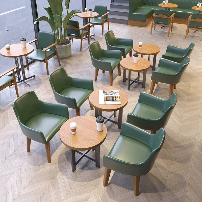 Milk Tea Shop, Dessert Shop, Bakery, Commercial Negotiation Area, Leisure Area Table and Chair Set, Trendy Café Leisure Sofa Chair