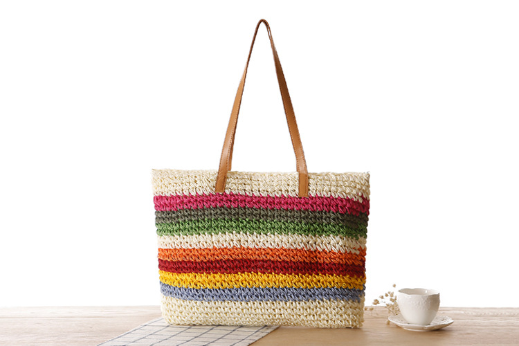 Women's Large Straw Bag Hander Bag display picture 1