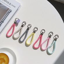 腕带挂绳多巴胺彩色相机钥匙扣水壶水杯腕带绳包包编织短款挂绳