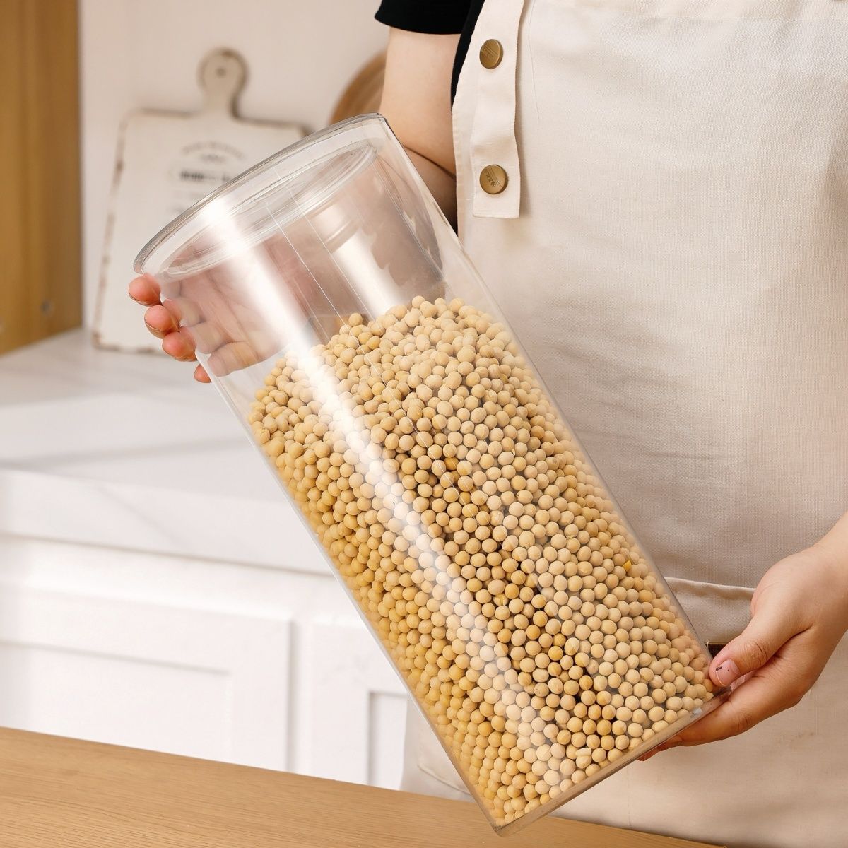 Fábrica directa tangerina tanque de almacenamiento de productos secos pet tanque de gran capacidad botella de vidrio sellado barril contenedor de grado alimenticio té