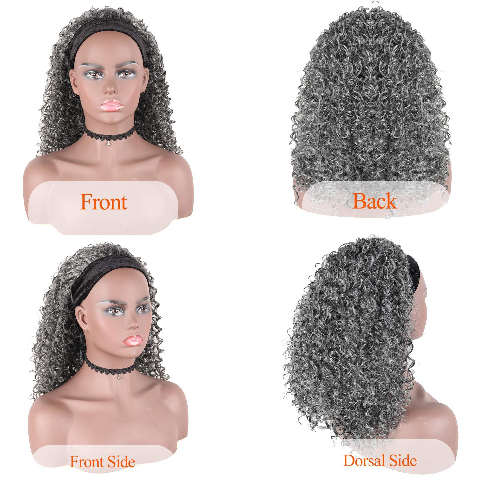 Women's African Style Casual Carnival High Temperature Wire Centre Parting Long Curly Hair Wigs display picture 4