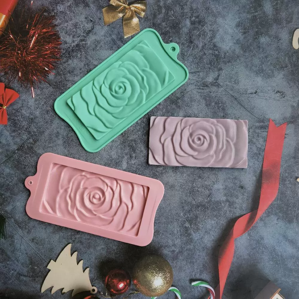 Акриловая силиконовая форма содержит розу, 3D, DIY