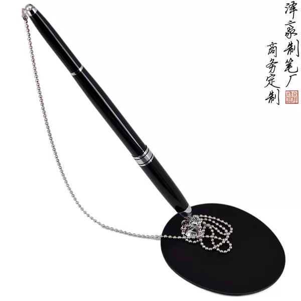 Supply of Hotel' Counter Pens, Fixed Pen Holders, Metal Ballpoint Pens, Bank Front Desk Pens, Bar Counter Pens with Chain, Signature Pens