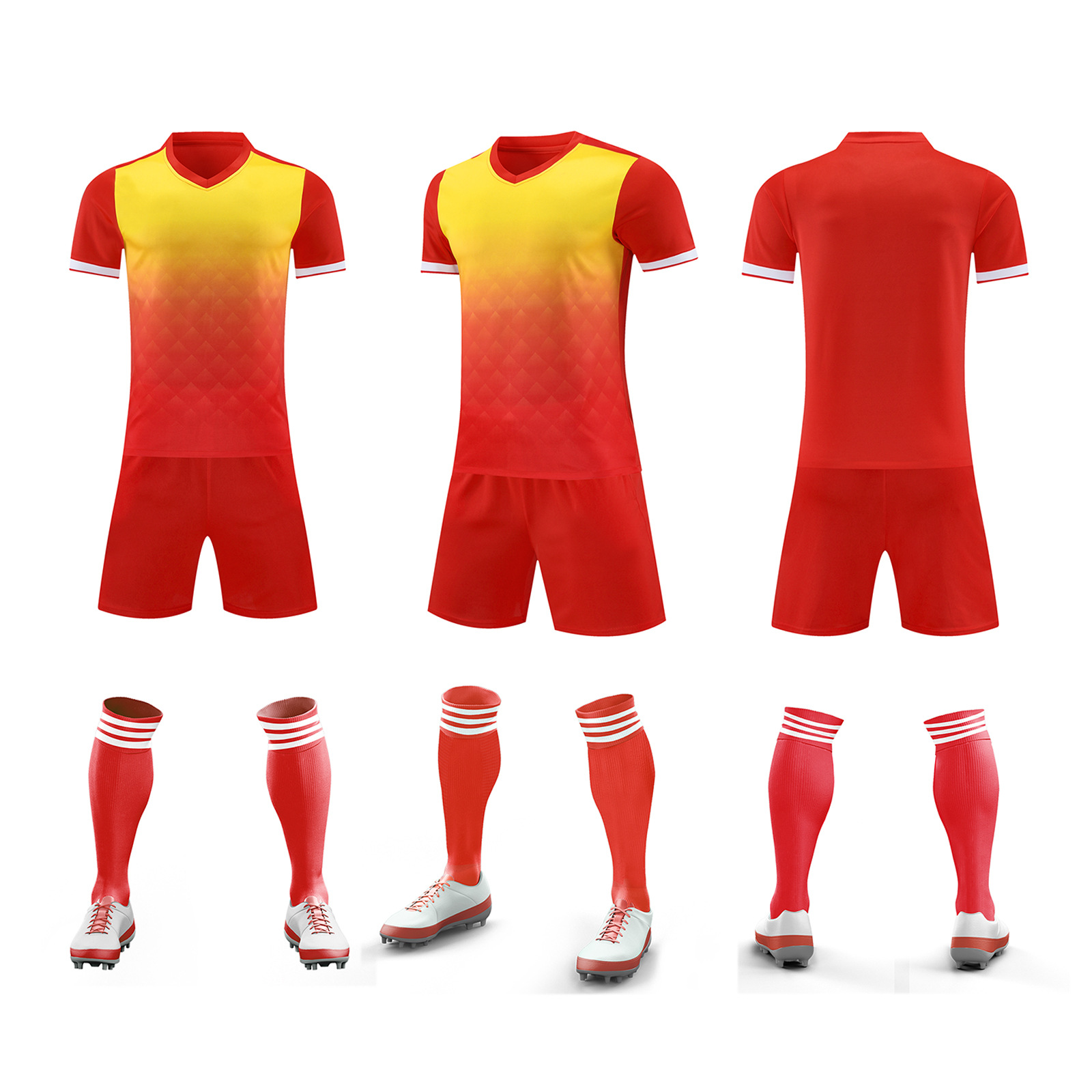 Ropa de entrenamiento de fútbol verano nuevo estudiante adulto ropa de correr al aire libre casual juego de secado rápido ropa de equipo número de impresión ropa de clase