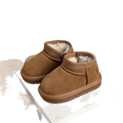 Baby Snow Boots Winter Fleece Lined Warm Kids Shoes Children's Shoes Girls Soft Sole Learning to Walk Shoes Baby Boys Cotton Shoes