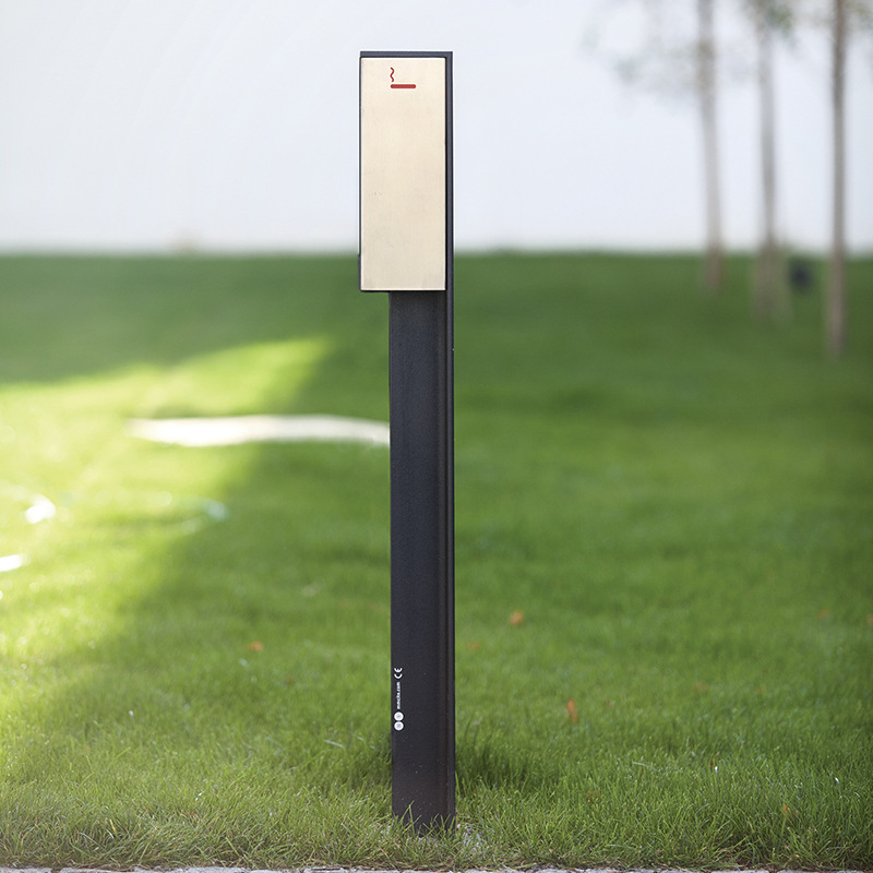 户外立式熄烟柱烟灰缸烟头收集器广场宾馆公园烟蒂柱不锈钢灭烟柱