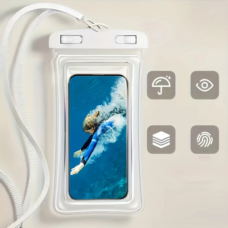 Mobile Phone Waterproof Bag with Touch Screen, Waterproof Case with Level 8 Waterproof Rating, No Airbag, Suitable for Delivery, Swimming, Rafting, and Rain Protection Mobile Phone Waterproof Bag with Touch Screen, Waterproof Case with Level 8 Waterproof Rating, No Airbag, Suitable for Delivery, Swimming, Rafting, and Rain Protection