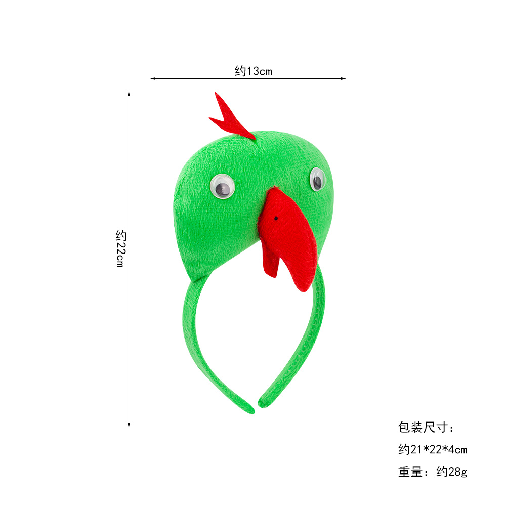 Diademas de animales de Halloween, accesorios para actuaciones infantiles, diademas de pingüino pequeño, diademas de pájaro, loro, búho, golondrina image 13