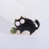 Enamel, fashionable high-end brooch, kitten, 2019, Korean style, European style