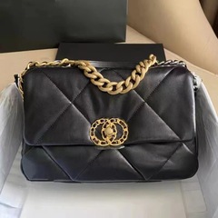2025新型小香風羊皮菱格豆腐バッグシングル肩斜めショルダーチェーン女性バッグ19bag雲バッグ真皮