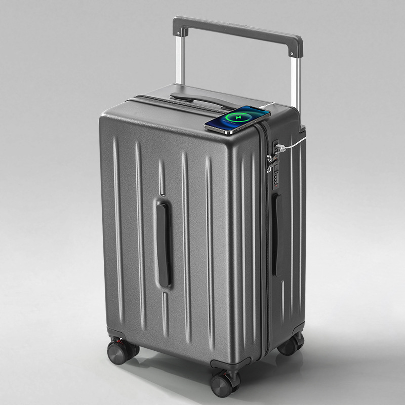 Nueva maleta de tracción ancha de moda, maleta de gran capacidad, maleta de viaje para estudiantes duradera, rueda universal para hombres y mujeres