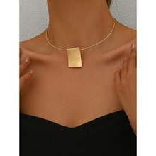 K 47554 Geometric Alloy Choker Necklace ���κϽ���Ȧ����