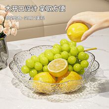 波纹水果盘客厅家用茶几果盘轻奢高档2025网红糖果盘零食盘速卖通