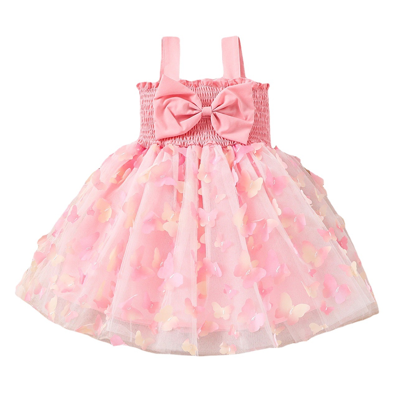 Verano bebé mariposa malla Sling vestido niña princesa pettiskirt europeo y americano transfronterizo Amazon