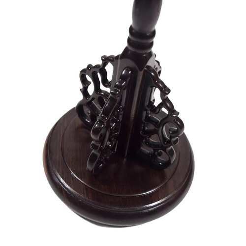Ebony disc brush pen holder pen hanging student study room chicken wing wood mahogany brass pen hanging calligraphy painting wholesale