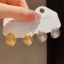 法式独特纹理个性耳钉