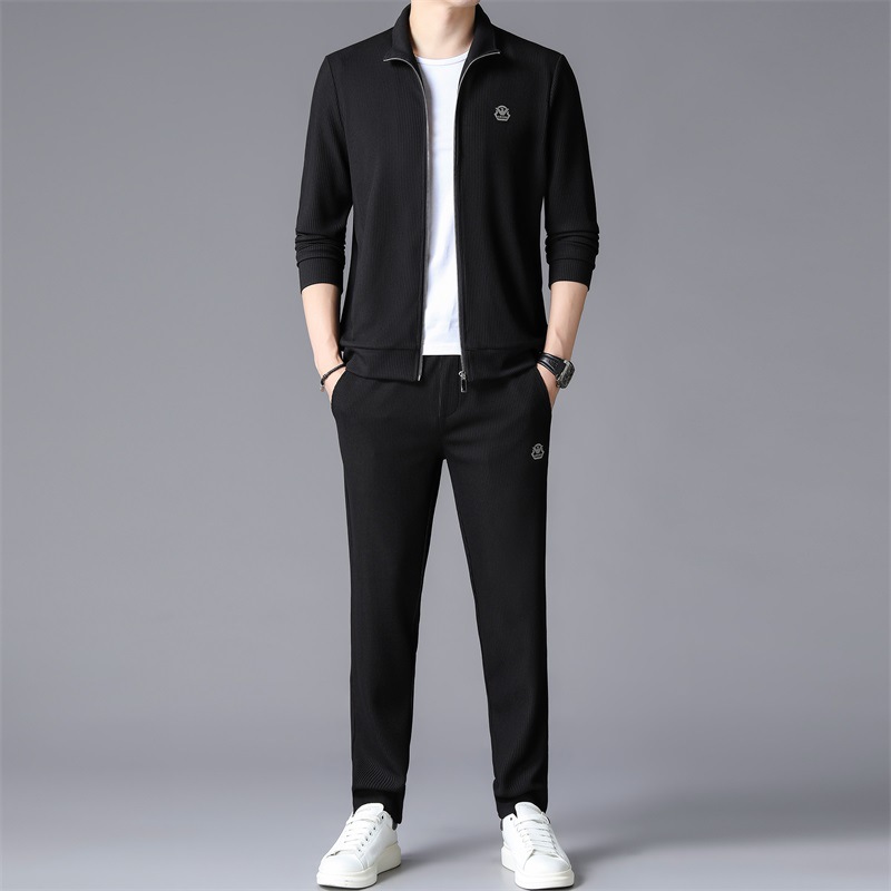 Autumn 2025 New Men's Casual Sports Jacket suit Young and Middle-aged Fashionable Handsome Men's Two-piece Set