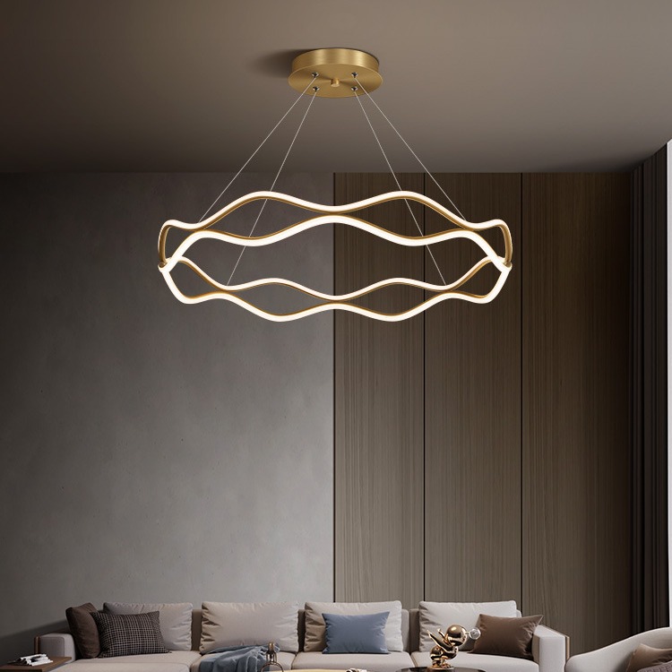 2025 nueva lámpara de salón lámpara minimalista moderna casual de alta gama lámpara de dormitorio luz escandinava paquete de lámpara de lujo