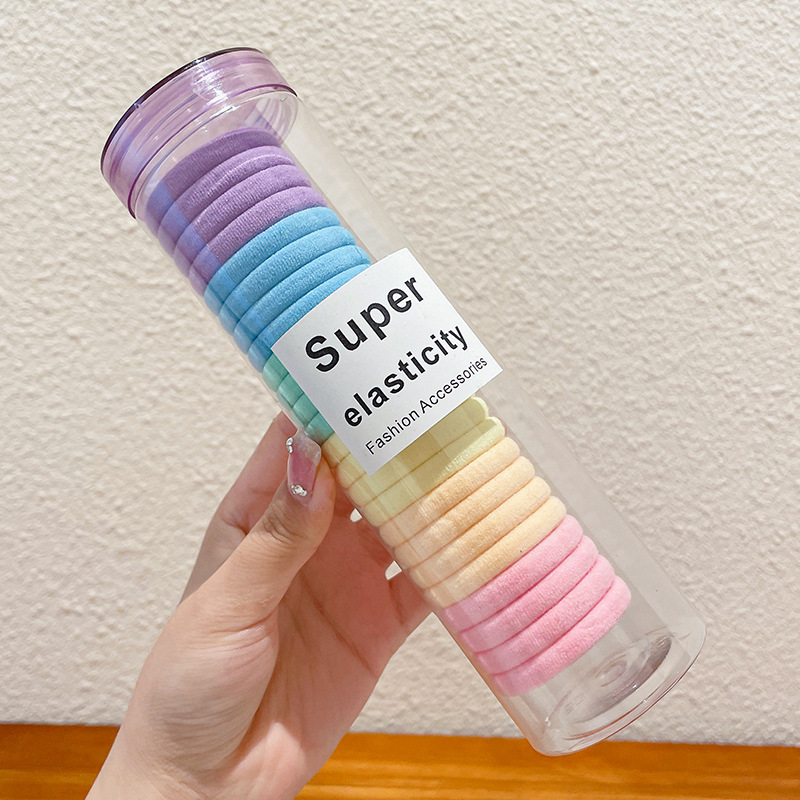 Coleteros desechables, gomas pequeñas para el cabello para niños, gomas para el cabello que no dañan el cabello, gomas para niñas, coleteros de alta elasticidad, accesorios para el cabello.