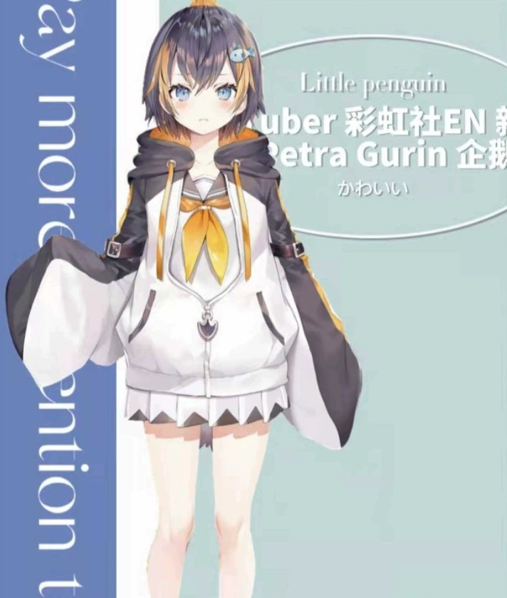 Виртуальный vtuber Радужный клуб Якорь Петра Гурин COS Женский пингвин