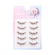 BY19 Brown Beautiful Girl Warrior False Eyelashes Entire Cartoon Women's Group Eyelashes Extremely Fine Transparent Terrier Mother Eyelashes