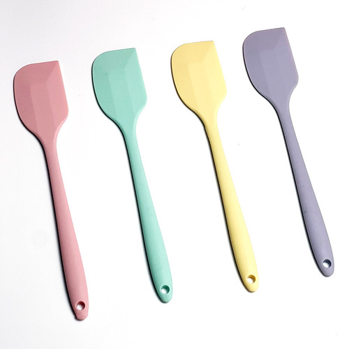Silicone spatula, large and small one-piece butter spreader, jam heat-resistant scraper, cake cream spatula, home use baking